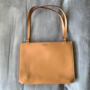 Vintage Kate Spade slim tan handbag